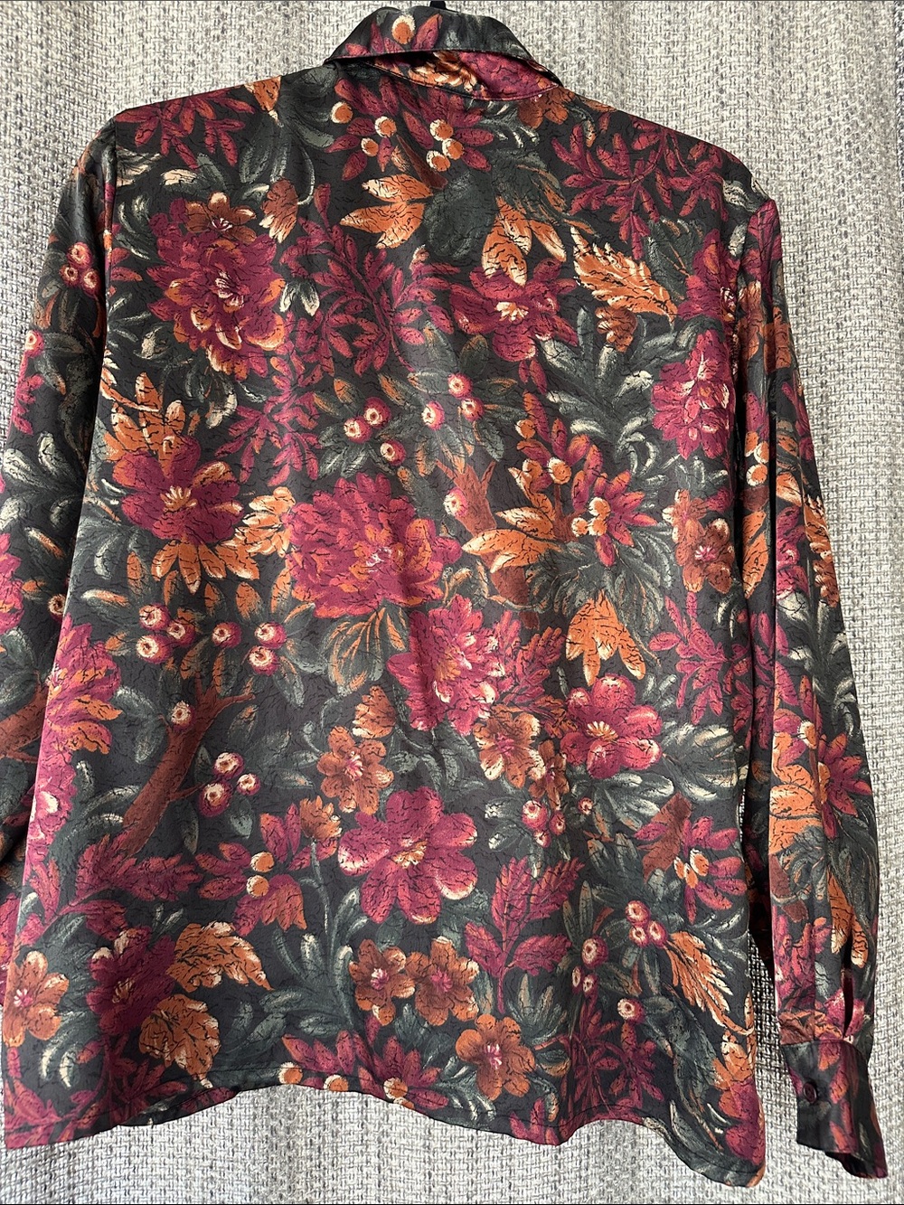 Fall Color Floral Blouse - Picture 6 of 10